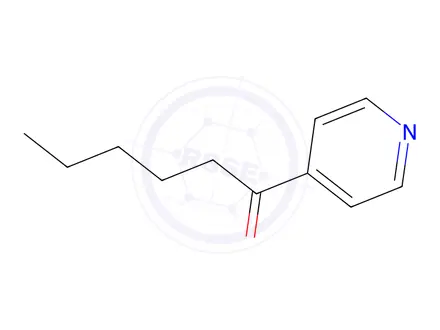 Chemical structure of 1-(4-Pyridinyl)hexane-1-one