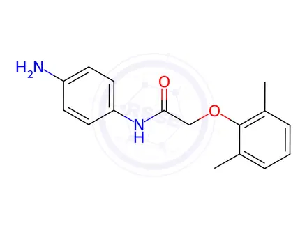 Chemical structure of N-(4-Aminophenyl)-2-(2,6-dimethylphenoxy)acetamide