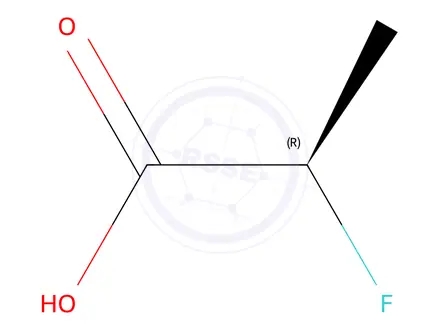 Chemical structure of (R)-2-Fluoropropanoic acid
