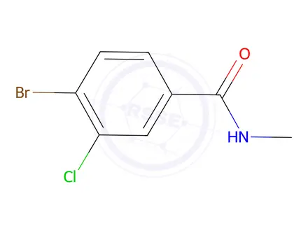 Chemical structure of 4-bromo-3-chloro-N-methylbenzamide