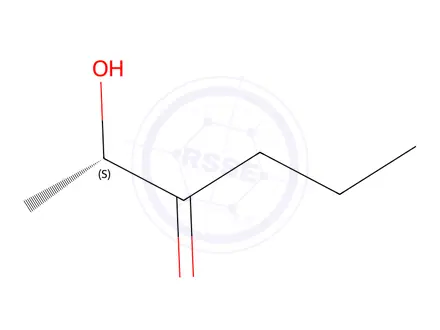 Chemical structure of 3-Hexanone, 2-hydroxy-, (2S)-(9CI)