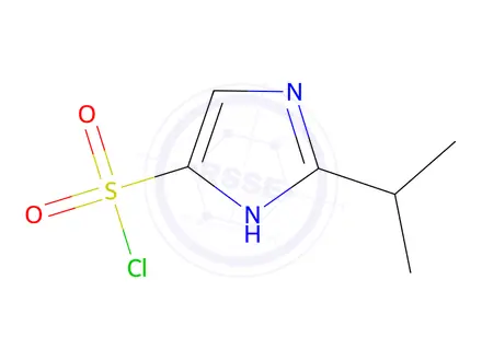 Chemical structure of 2-(propan-2-yl)-1H-imidazole-4-sulfonyl chloride