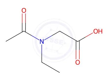 Chemical structure of n-Acetyl-n-ethylglycine