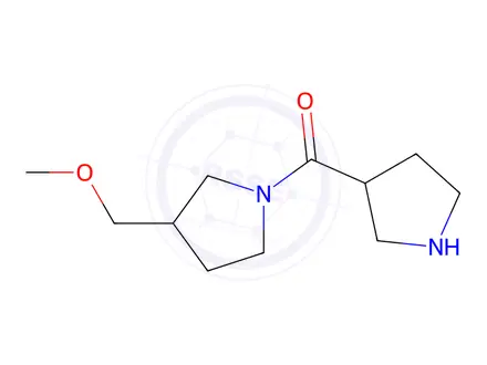 Chemical structure of 3-(methoxymethyl)-1-(pyrrolidine-3-carbonyl)pyrrolidine