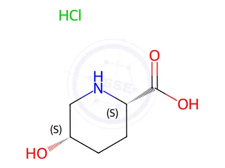 Chemical structure of (2S,5S)-5-hydroxypiperidine-2-carboxylic acid hydrochloride
