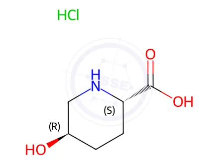 Chemical structure of (2S,5R)-5-hydroxypiperidine-2-carboxylic Acid Hydrochloride