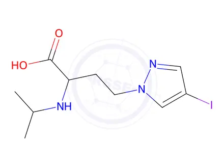 Chemical structure of 4-(4-Iodo-1h-pyrazol-1-yl)-2-(isopropylamino)butanoic acid