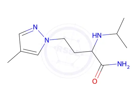 Chemical structure of 2-(Isopropylamino)-4-(4-methyl-1h-pyrazol-1-yl)butanamide
