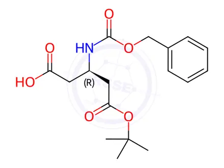 Chemical structure of CBZ-D-β-HoAsp(OtBu)-OH.DCHA