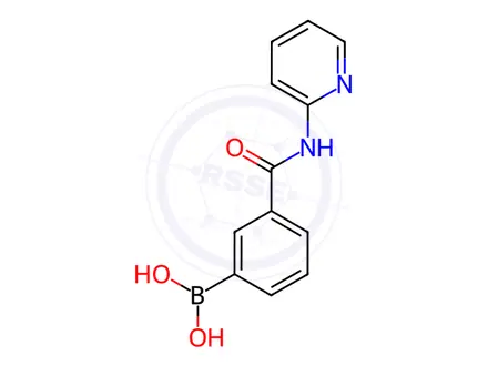 Chemical structure of (3-(pyridin-2-ylcarbamoyl)phenyl)boronic acid