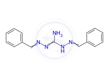 Chemical structure of 1,2-bis(benzylideneamino)guanidine