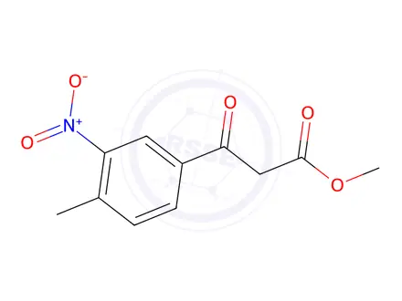 Chemical structure of Methyl 3-(4-methyl-3-nitrophenyl)-3-oxopropanoate