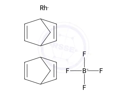Chemical structure of Bis(norbornadiene)rhodium(I) Tetrafluoroborate