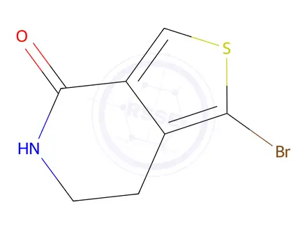 Chemical structure of 1-Bromo-6,7-dihydrothieno[3,4-c]pyridin-4(5H)-one