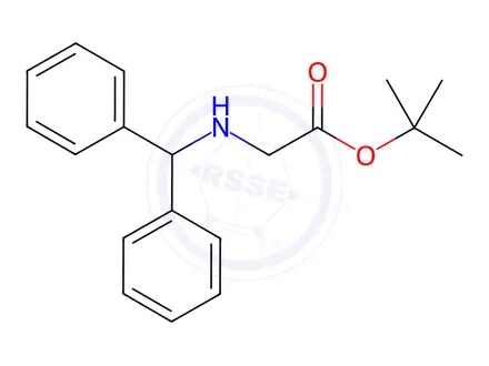 Chemical structure of Benzhydrylaminoacetic Acid tert-Butyl Ester