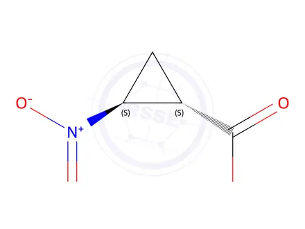 Chemical structure of (1S,2S)-2-Nitrocyclopropanecarboxylic acid