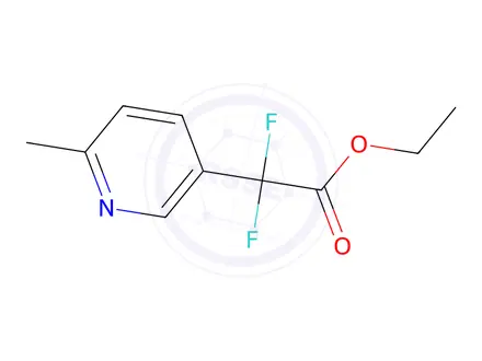 Chemical structure of ethyl 2,2-difluoro-2-(6-methylpyridin-3-yl)acetate