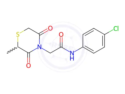 Chemical structure of N-(4-Chlorophenyl)-2-(2-methyl-3,5-dioxothiomorpholino)acetamide