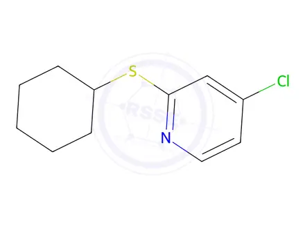 Chemical structure of 4-Chloro-2-(cyclohexylthio)pyridine