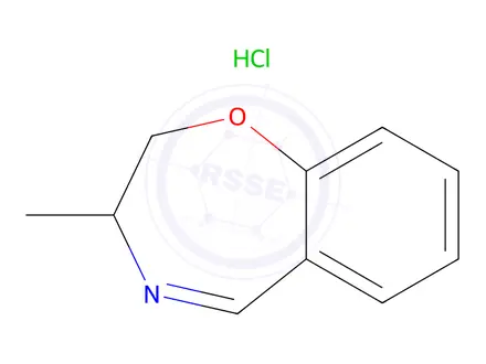 Chemical structure of 3-Methyl-2,3-dihydrobenzo[f][1,4]oxazepine hydrochloride