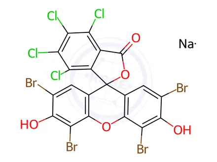 Chemical structure of Phloxine B