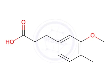 Chemical structure of 3-(3-Methoxy-4-methyl-phenyl)-propionic acid