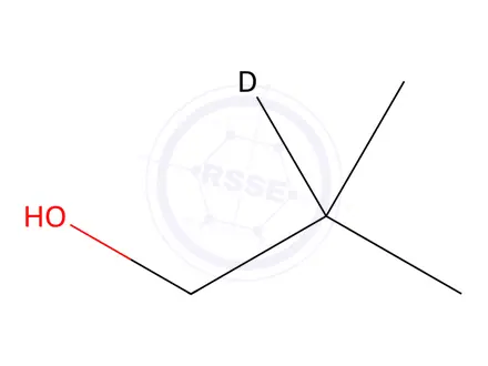 Chemical structure of 2-Methylpropyl-2-d1 Alcohol