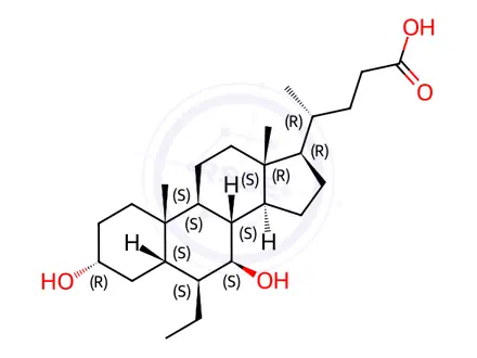 Chemical structure of Obeticholic Acid Impurity B