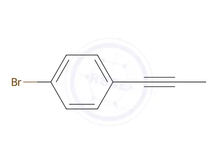 Chemical structure of 1-Bromo-4-(1-propynyl)benzene