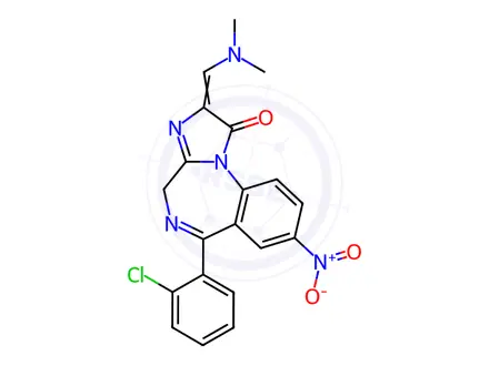 Chemical structure of Loprazolam Impurity 8(Mixture of E/Z-isomers)