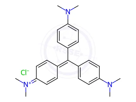 Chemical structure of Basic Violet 3 (C.I.42555)