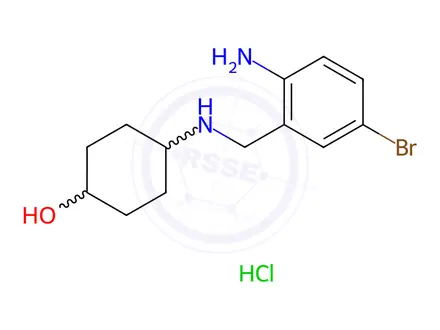 Chemical structure of Ambroxol Monobromo Impurity (HCl Salt)