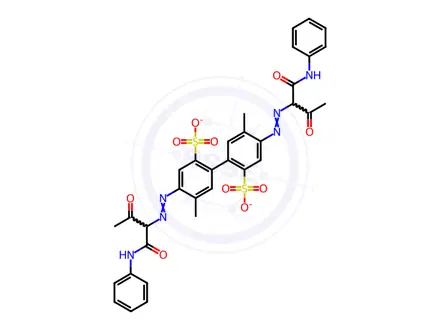 Chemical structure of Acid Yellow 44