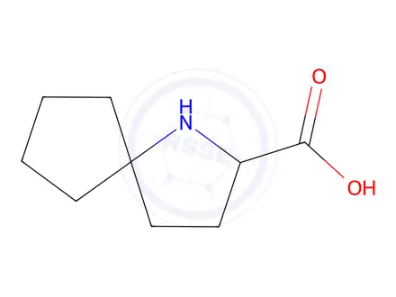 Chemical structure of 1-Azaspiro[4.4]Nonane-2-carboxylic acid