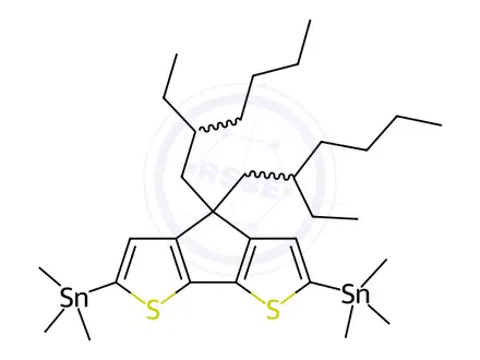 Chemical structure of 4,4-Bis(2-ethylhexyl)-2,6-bis(trimethylstannyl)-4H-cyclopenta-[2,1-b;3,4-b']dithiophene