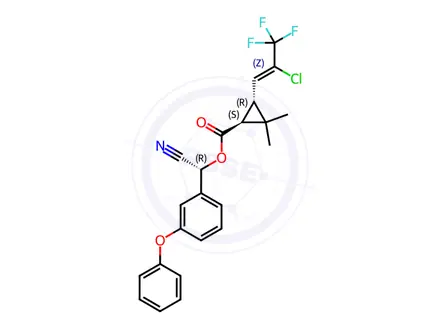 Chemical structure of Cyhalothrin Impurity 17 ((1S)-trans-Lambda-Cyhalothrin)