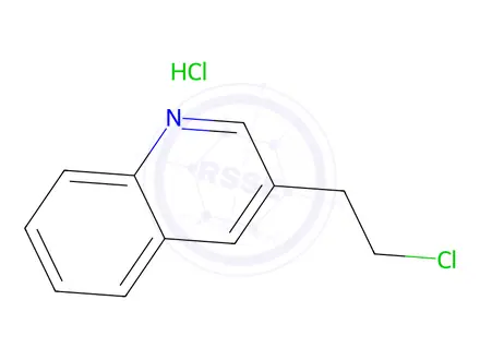 Chemical structure of 3-(2-Chloroethyl)quinoline hydrochloride