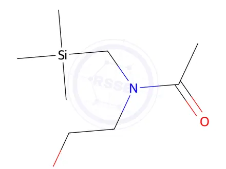 Chemical structure of Acetamide, N-(2-hydroxyethyl)-N-[(trimethylsilyl)methyl]-