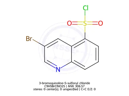 Chemical structure of 3-bromoquinoline-5-sulfonyl chloride
