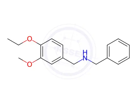 Chemical structure of N-benzyl-1-(4-ethoxy-3-methoxyphenyl)methanamine