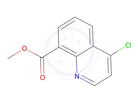 Chemical structure of methyl 4-chloroquinoline-8-carboxylate