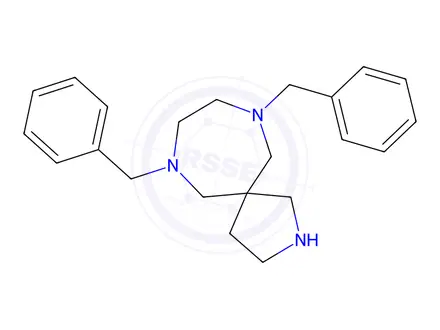 Chemical structure of 7,10-Dibenzyl-2,7,10-Triazaspiro[4.6]Undecane