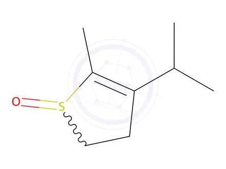 Chemical structure of Thiophene, 2,3-dihydro-5-methyl-4-(1-methylethyl)-, 1-oxide (9CI)