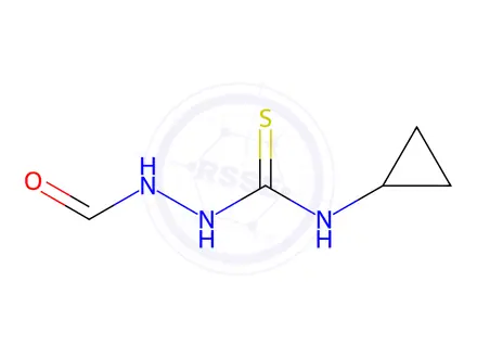 Chemical structure of N-cyclopropyl-2-formylhydrazine-1-carbothioamide