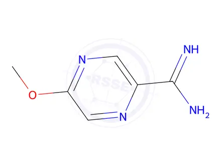 Chemical structure of 5-Methoxypyrazine-2-carboximidamide