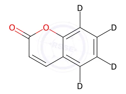 Chemical structure of Coumarin-[D4]