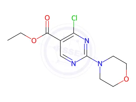Chemical structure of Ethyl 4-chloro-2-morpholinopyrimidine-5-carboxylate