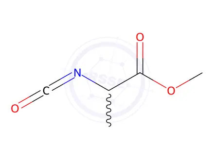 Chemical structure of Propanoic acid, 2-isocyanato-, methyl ester (9CI)