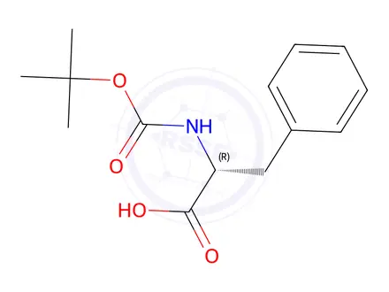 Chemical structure of Boc-D-Phenylalanine