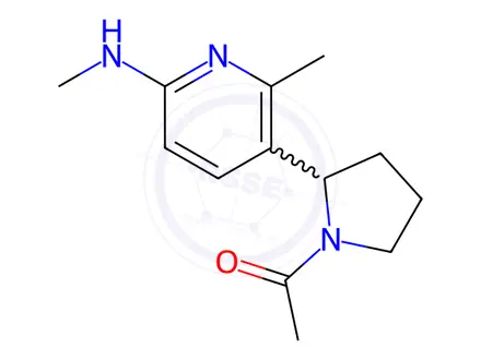 Chemical structure of 1-(2-(2-Methyl-6-(methylamino)pyridin-3-yl)pyrrolidin-1-yl)ethan-1-one